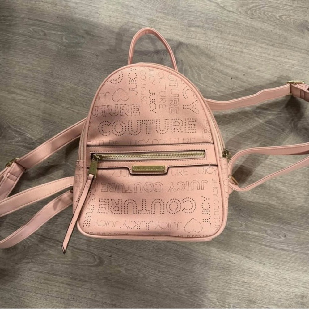 Juicy Couture Blush Pink Logo Backpack
